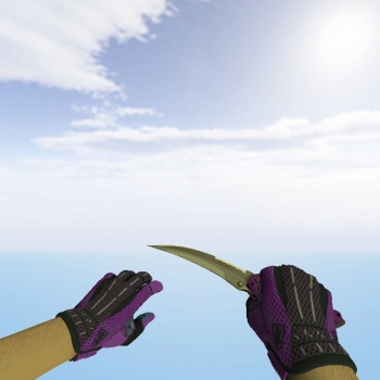 Flip Knife | Ultraviolet + Gloves