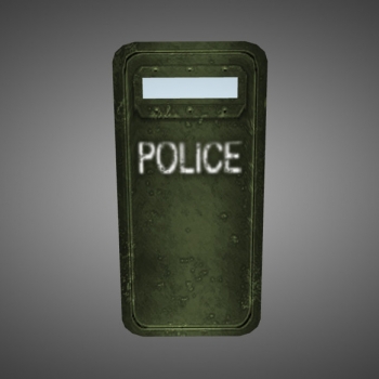 Green Police Shield